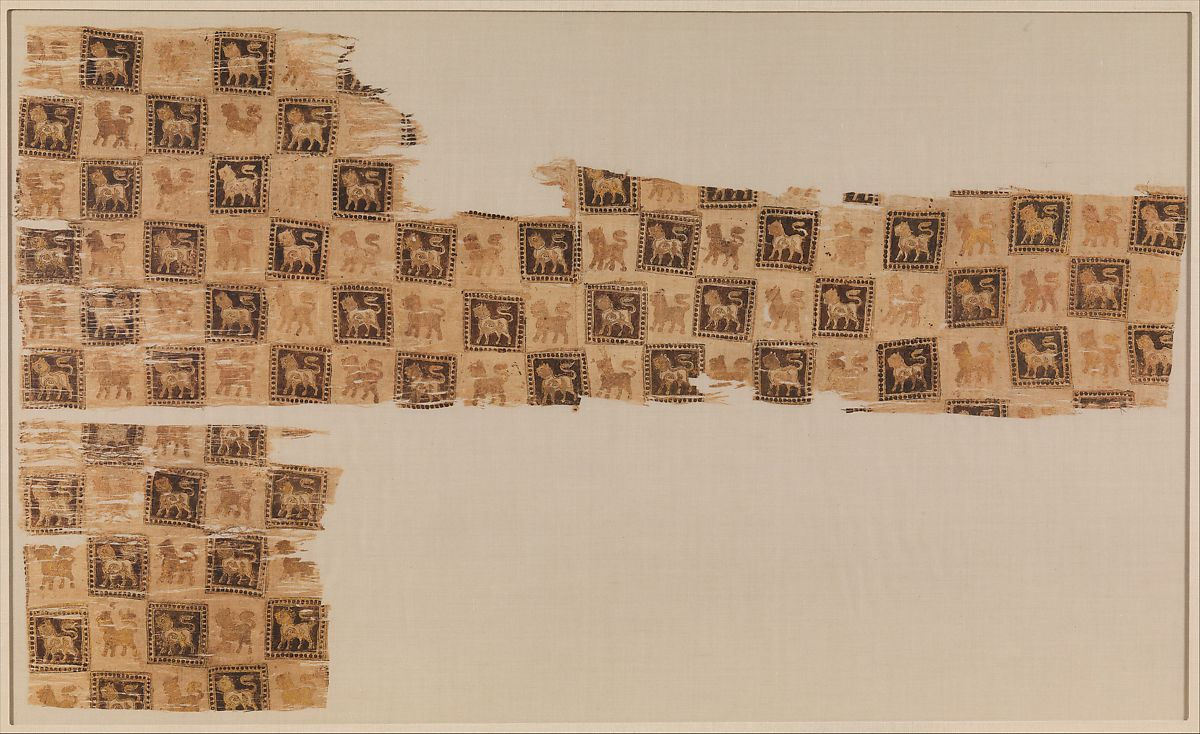 Fig 5. Printed cloth fragment. Iran, 10th-11th c. The Met