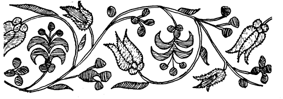 Line drawing tracing the pattern of the extant piece