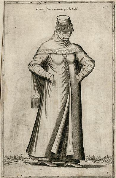 Donna Turca andando per la Città, Nicolas de Nicolay, 1580